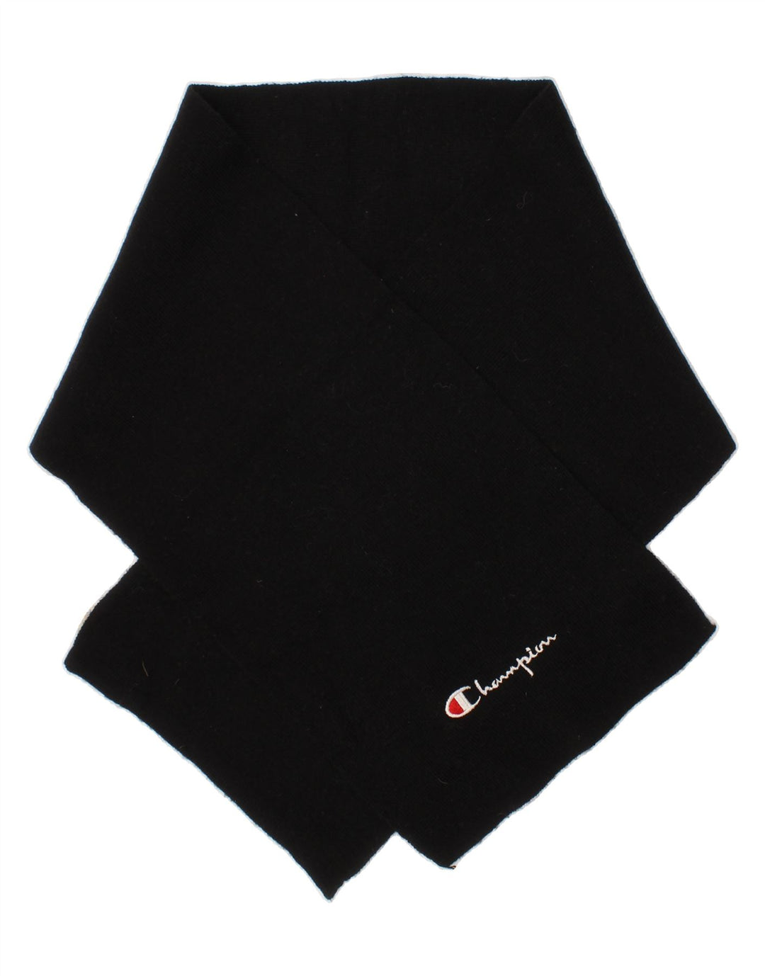 CHAMPION Mens Knit Rectangle Scarf One Size L52 Black Acrylic Vintage Champion and Second-Hand Champion from Messina Hembry 