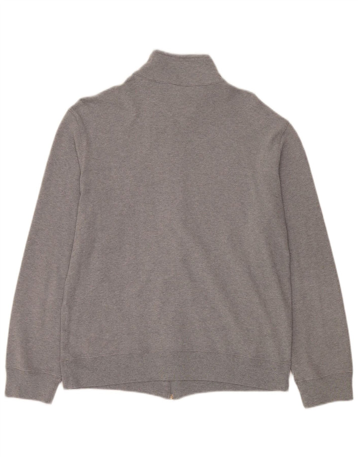 Champion Damen-Trainingsanzug-Top-Jacke, UK 16, Größe L, graue Baumwolle