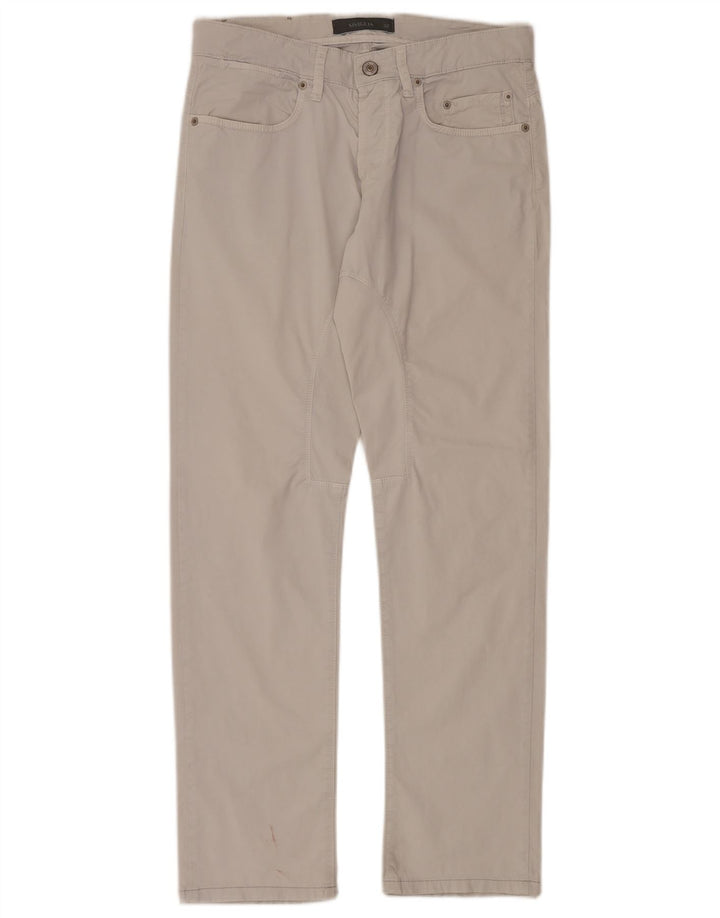 SIVIGLIA Herren Slim Freizeithose W32 L30 Graue Baumwolle