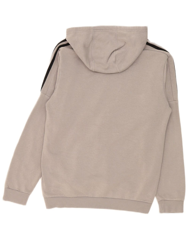 Adidas Jungen Grafik-Hoodie-Pullover 15–16 Jahre, graue Baumwolle