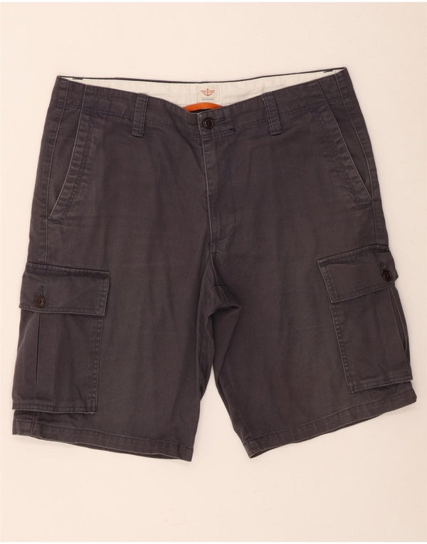 Dockers Herren Cargo-Shorts W34 Große marineblaue Baumwolle