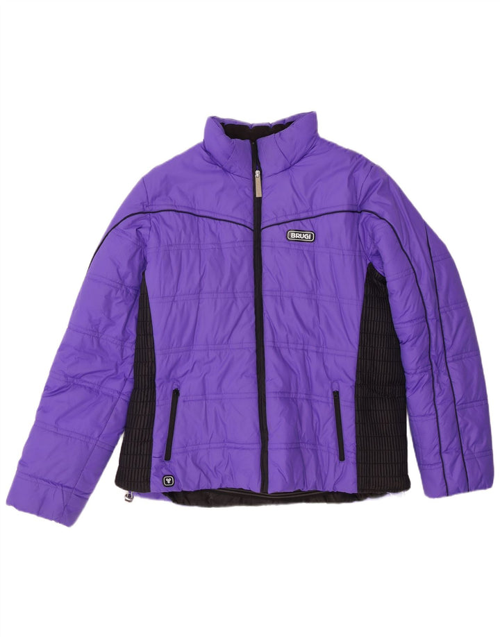 Brugi Damen Wattierte Jacke UK 18 XL Lila Colourblock Polyamid