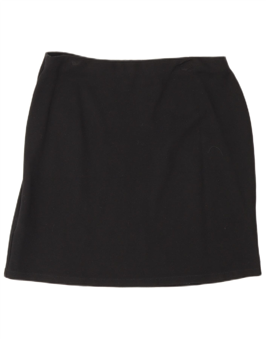 Marks & Spencer Damen Minirock UK 14 Large W30 Schwarze Viskose