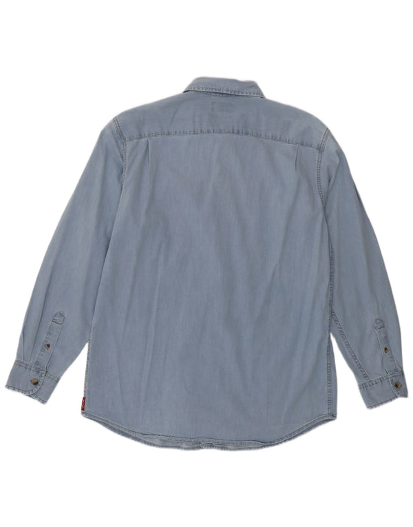 Wrangler Herren-Jeanshemd, Größe L, Blau