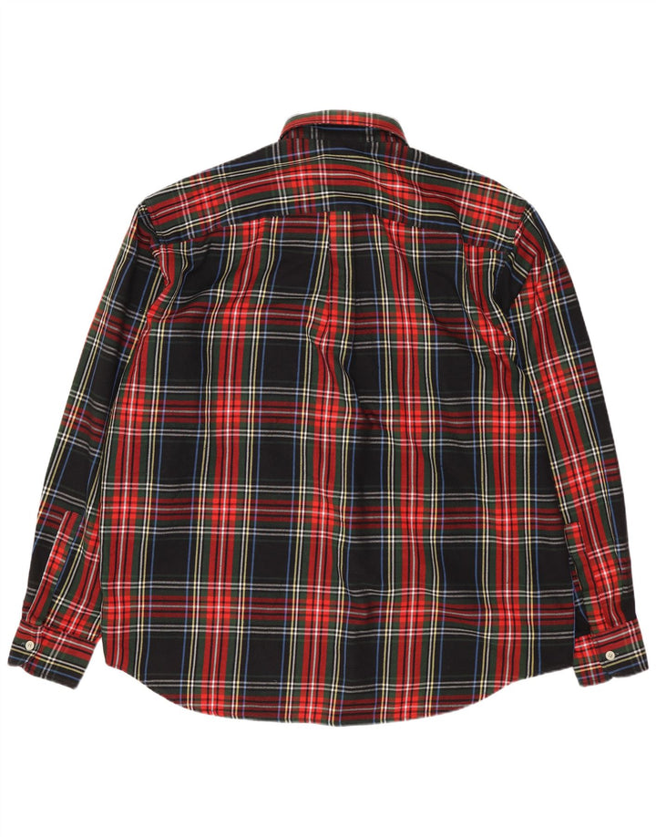 Vintage Herren Flanellhemd XL Schwarz Kariert