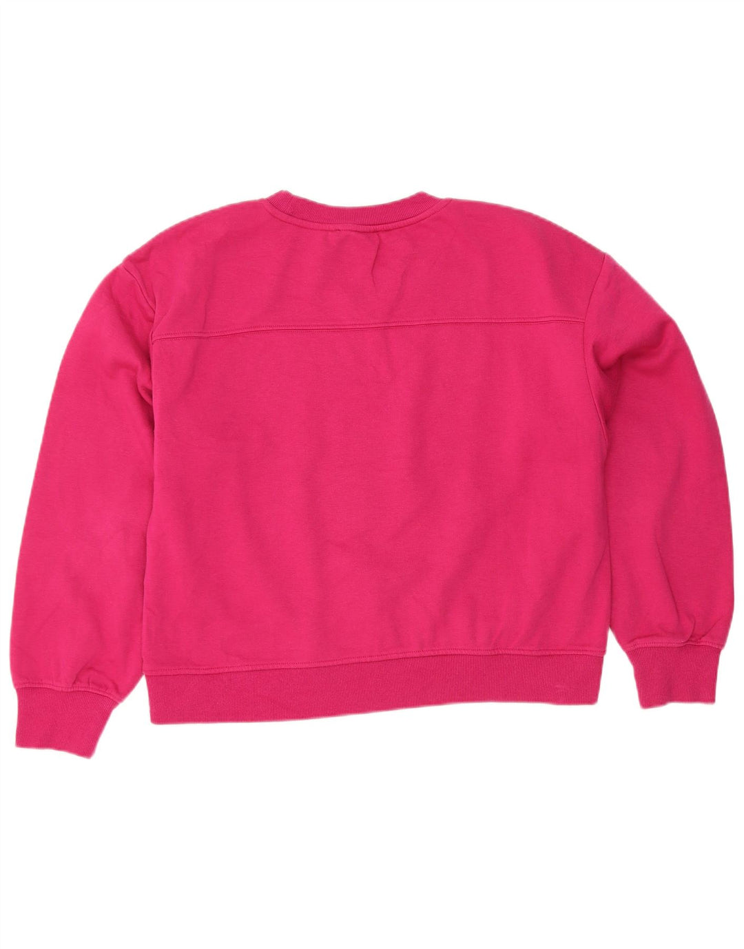 Zara Damen Crop Sweatshirt Pullover UK 16 Large Pink