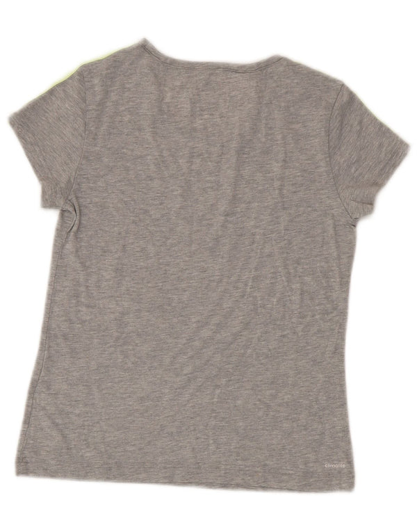 Adidas Jungen Climalite T-Shirt Top 11-12 Jahre Grau Polyester