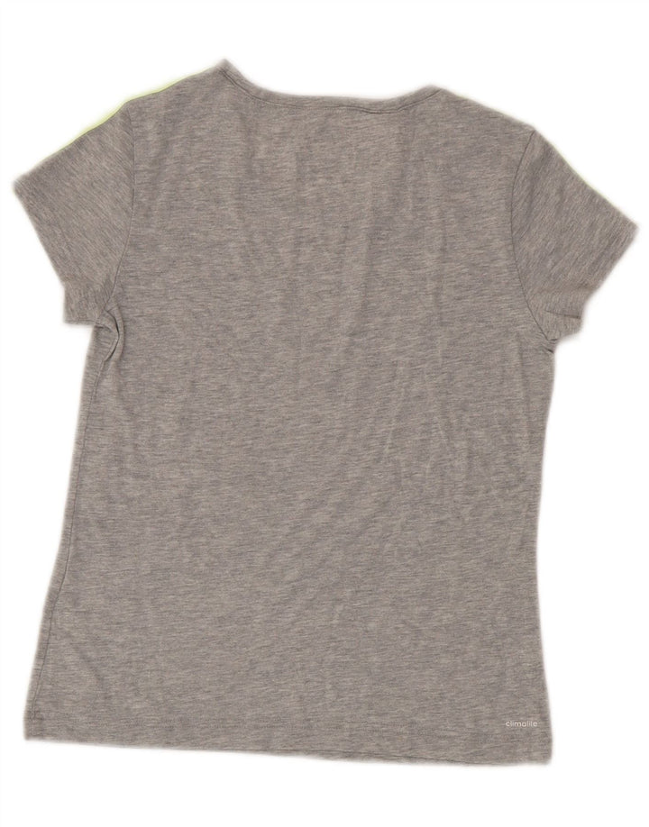 Adidas Jungen Climalite T-Shirt Top 11-12 Jahre Grau Polyester