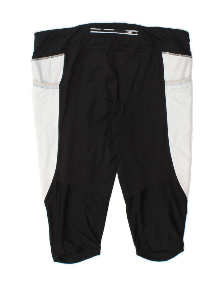 ATHLETA Womens Capri Leggings UK 18 XL  Black Colourblock Polyester Vintage Athleta and Second-Hand Athleta from Messina Hembry 
