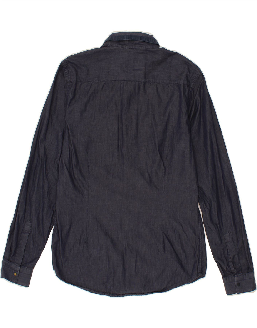 GUESS Mens Slim Fit Shirt Small Navy Blue Cotton Vintage Guess and Second-Hand Guess from Messina Hembry 