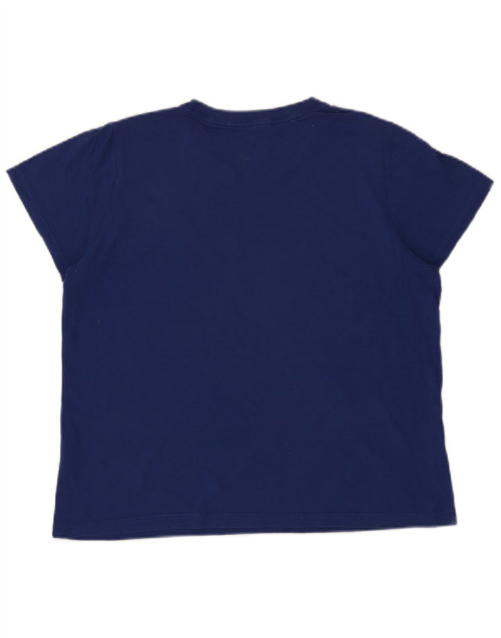 Lee Damen-T-Shirt in Übergröße, Größe S, Blau, Baumwolle