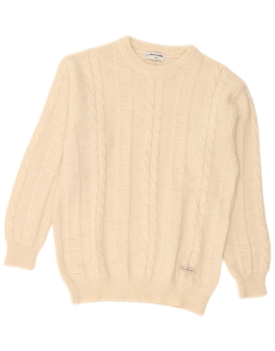 Pierre Cardin Herren-Pullover mit U-Boot-Ausschnitt, Größe L, Beige