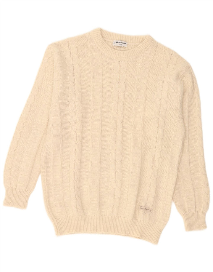 Pierre Cardin Herren-Pullover mit U-Boot-Ausschnitt, Größe L, Beige