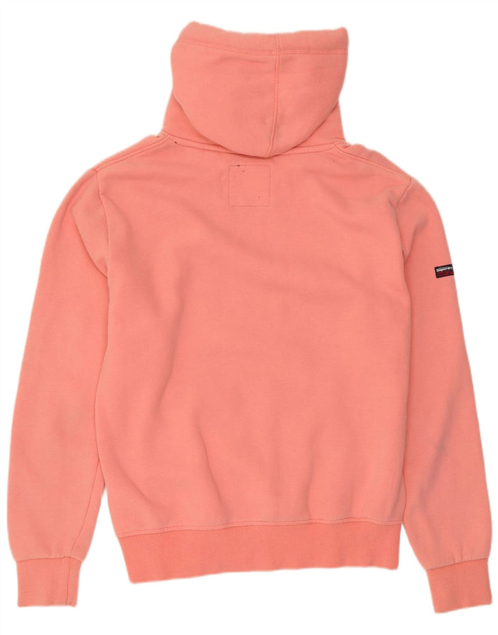 SUPERDRY Herren-Kapuzenpullover mit Grafik, Größe L, rosa, Baumwolle