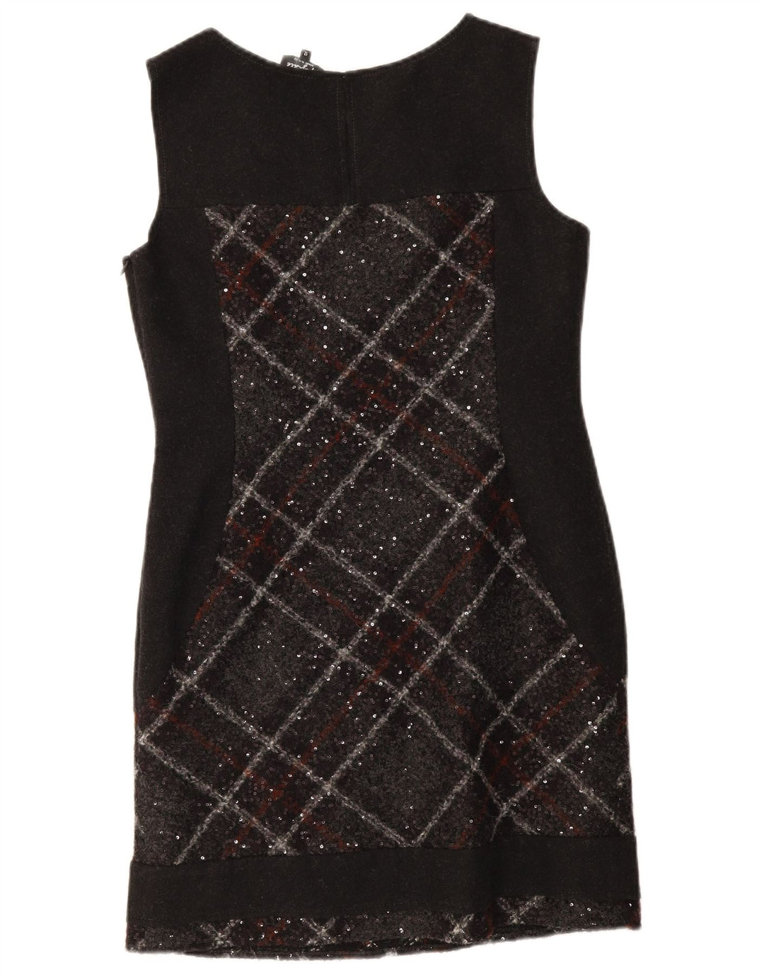 Marks & Spencer Damen Per Una Etuikleid UK 12 Mittelschwarz kariert