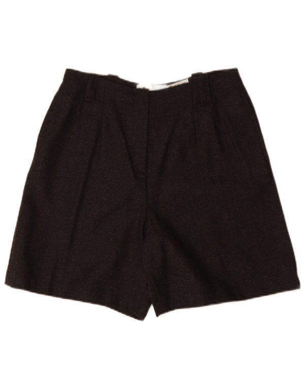 Les Copains Damen-Freizeitshorts mit hoher Taille und Pegged, W28, mittelgraue Wolle
