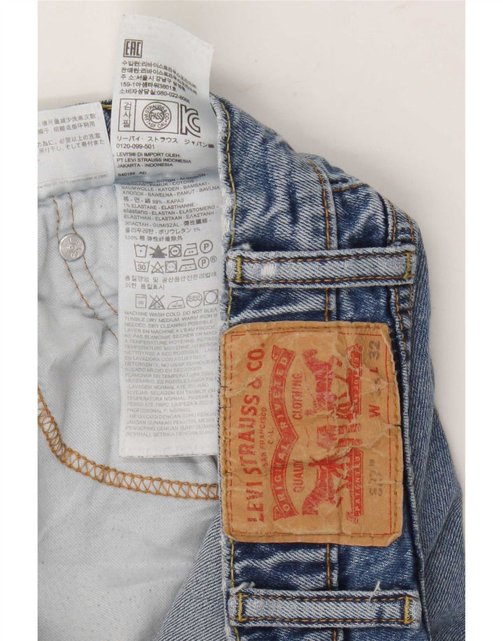 Levi's Herren 527 Bootcut Jeans W38 L29 Blaue Baumwolle