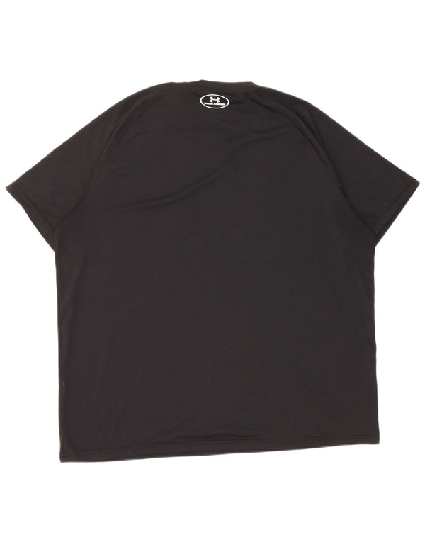 Under Armour Mens Heat Gear T-Shirt Top XL Black