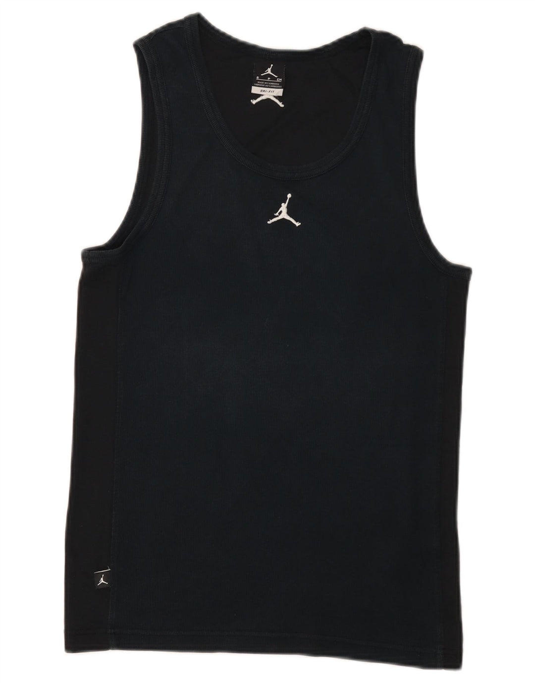 Jordan Herren Dri Fit Weste Top Small Schwarz Baumwolle