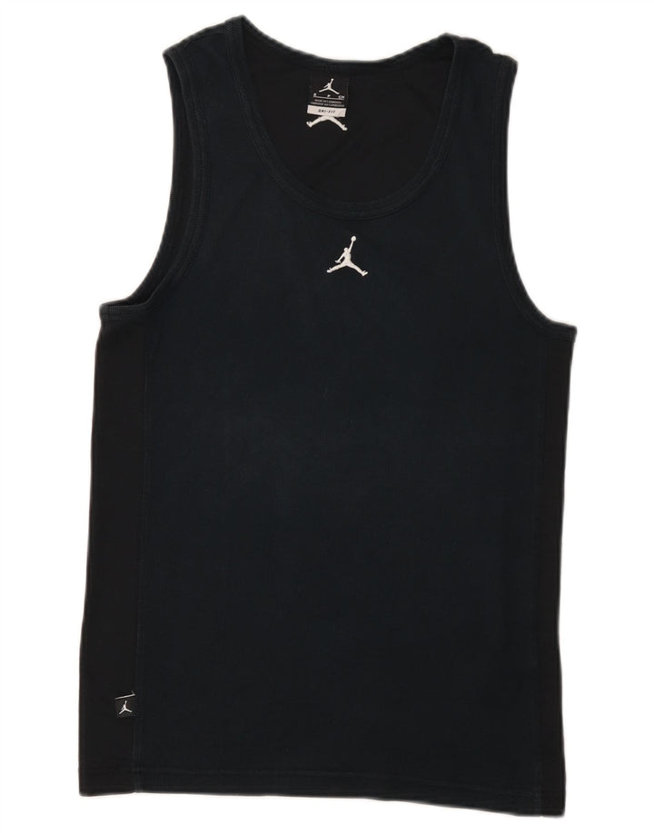 Jordan Herren Dri Fit Weste Top Small Schwarz Baumwolle