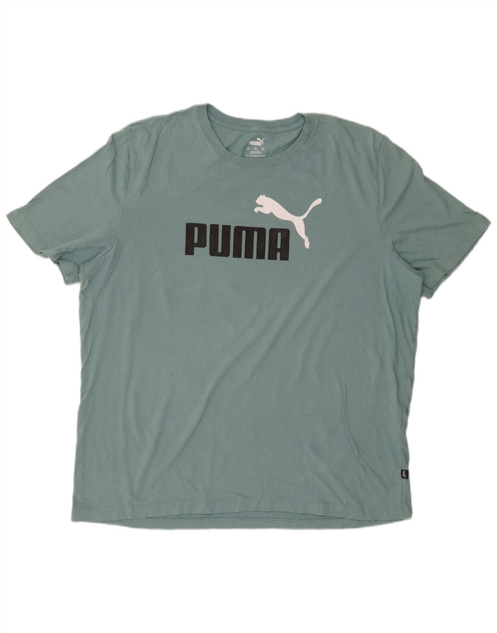 PUMA Herren Grafik T-Shirt Top 2XL Blau