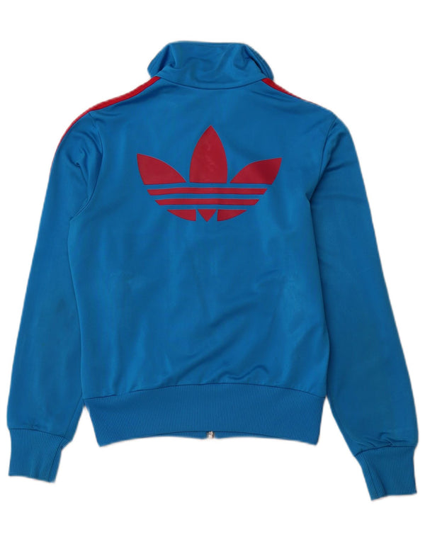 Adidas Damen Graphic Trainingsanzug Top Jacke EU 36 Small Blau Polyester
