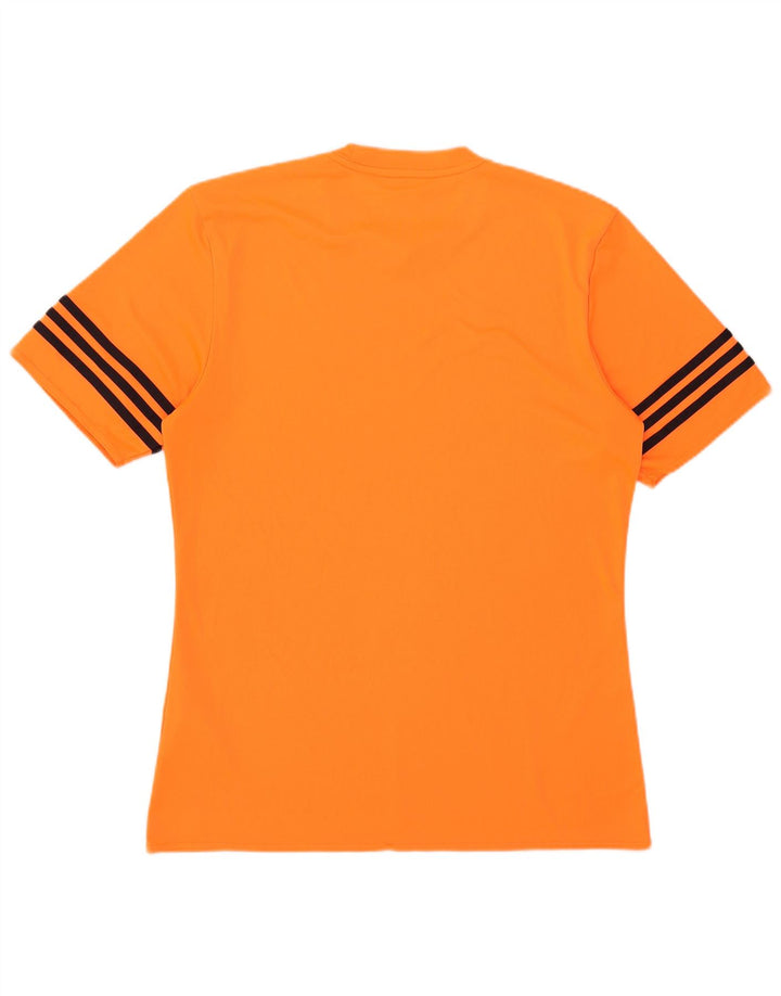 Adidas Herren Climalite T-Shirt Top Mittelorange Polyester