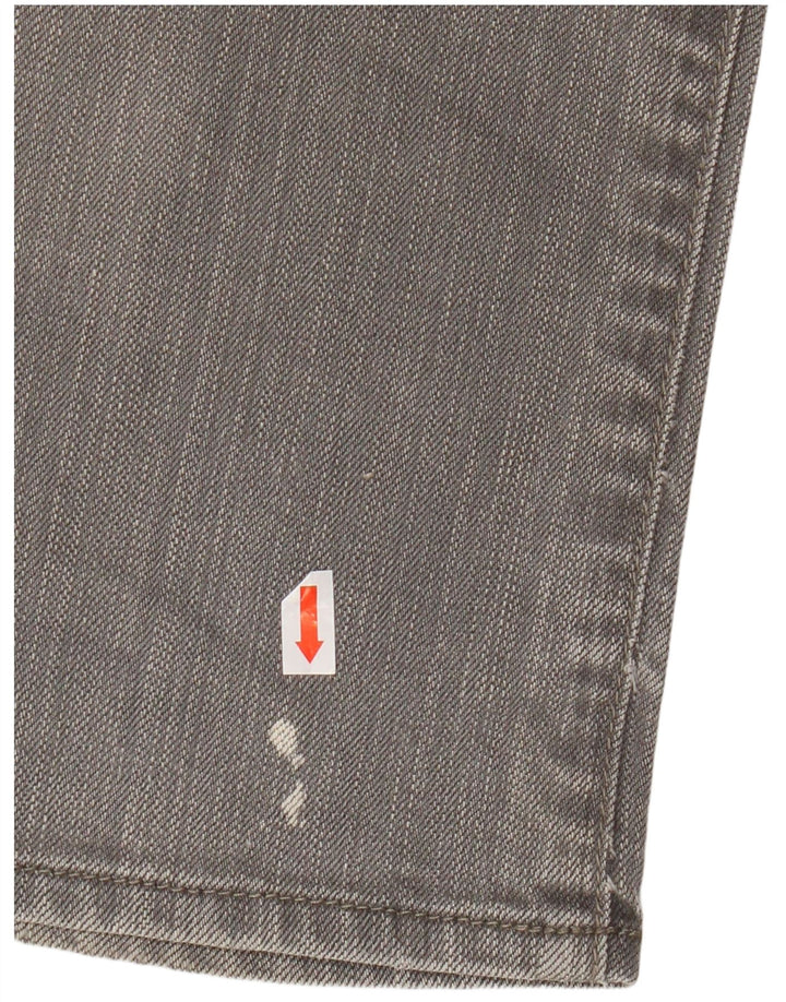 ARMANI Herren Straight Jeans W33 L33 Graue Baumwolle
