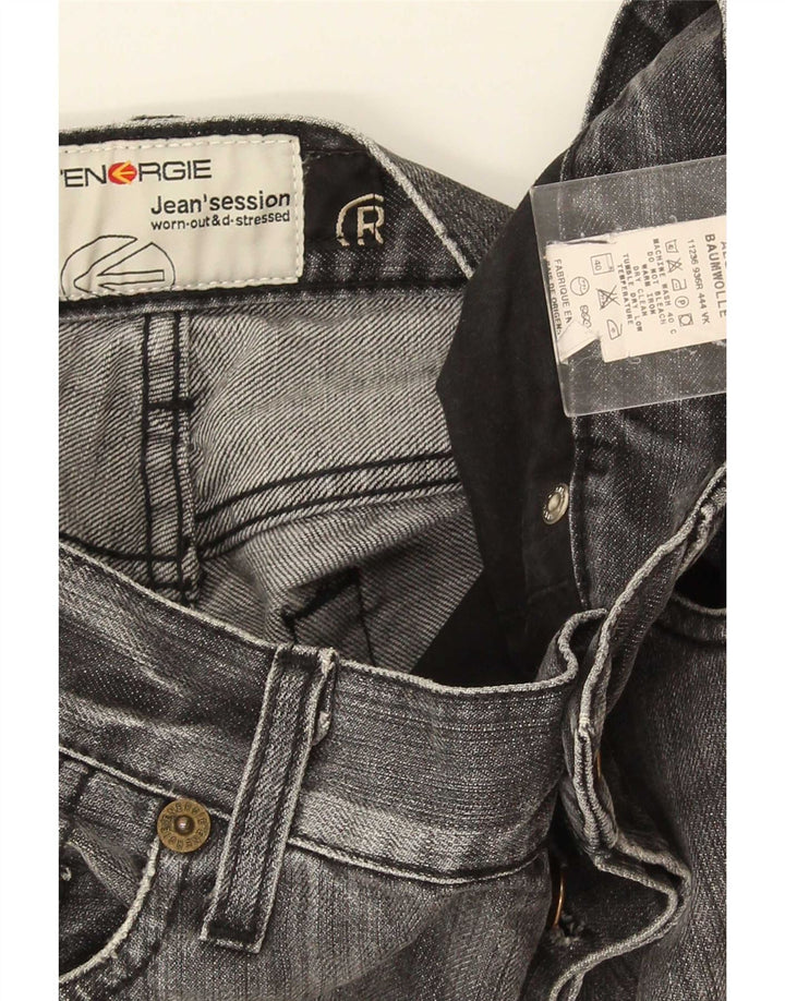 Energie Herren Morris Straight Jeans W30 L30 Graue Baumwolle