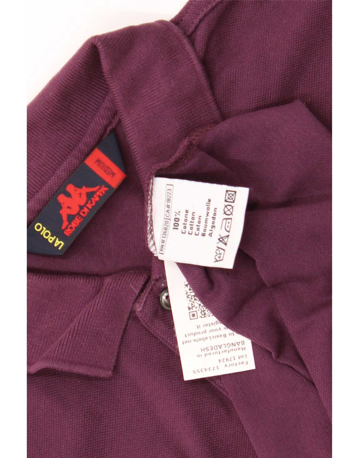 Kappa Herren-Poloshirt, mittlere kastanienbraune Baumwolle