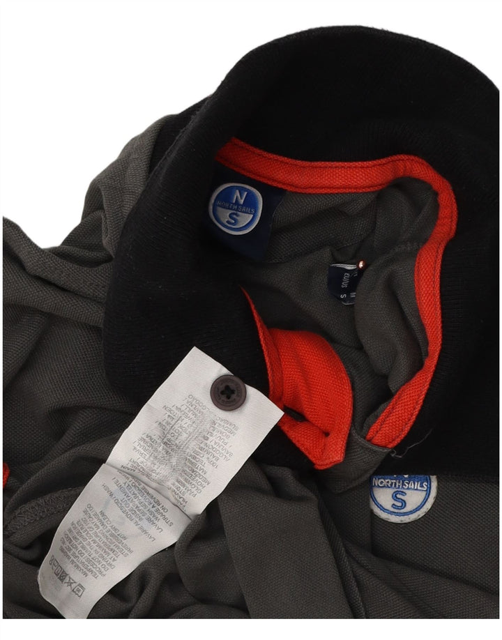 North Sails Herren-Poloshirt, Größe S, Grau, Baumwolle