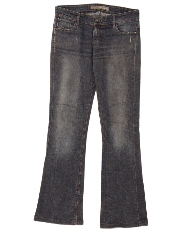 Zara Damen Schlagjeans EU 38 Small W28 L31 Marineblau