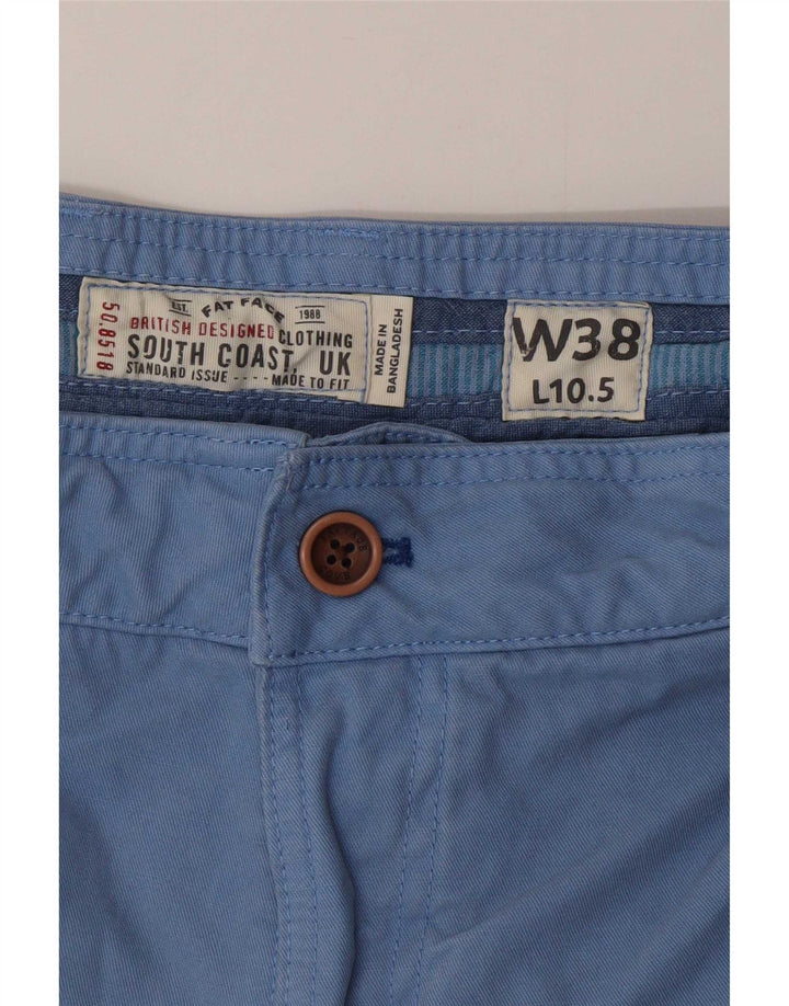 Fat Face Herren Chinoshorts W38 XL Blaue Baumwolle