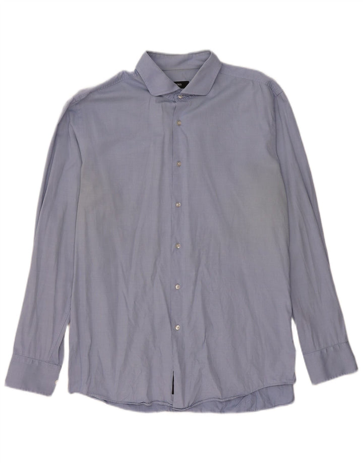 Hugo Boss Herren Slim Fit Hemd Größe 43 17 XL Blau