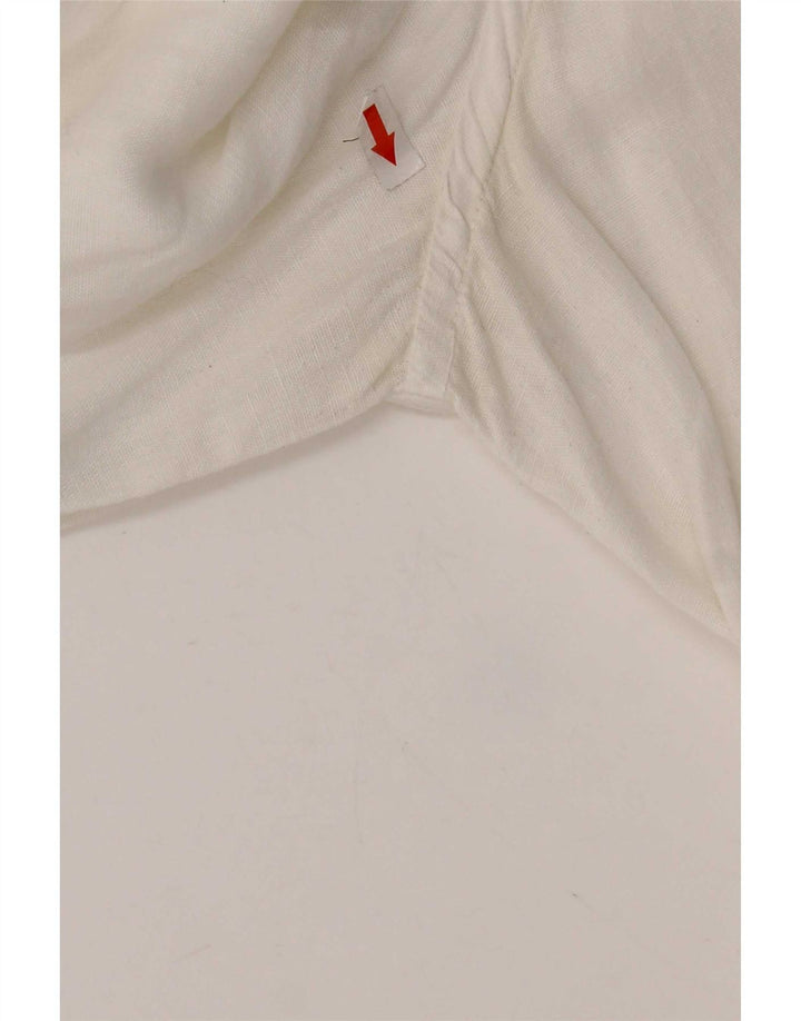 Etro Herrenhemd 2XL Weißes Leinen