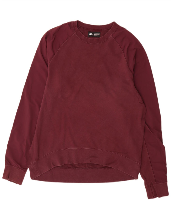 Nike Herren Sweatshirt Pullover XL Burgund Baumwolle