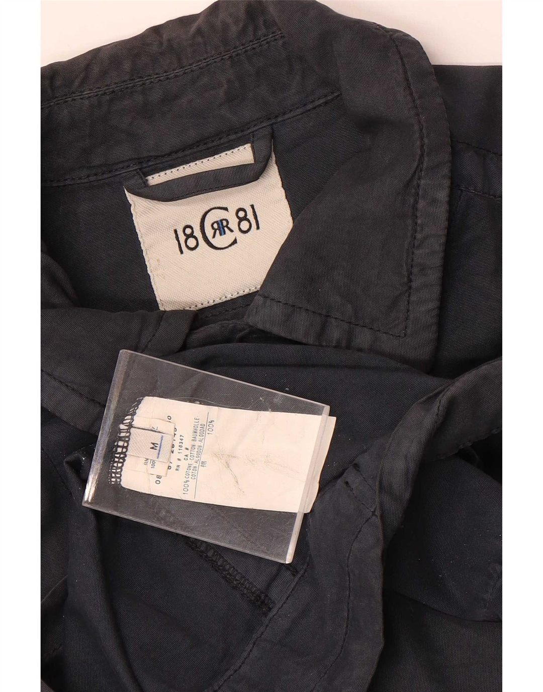 Cerruti 1881 Herren Bomberjacke UK 38 Mittelgraue Baumwolle