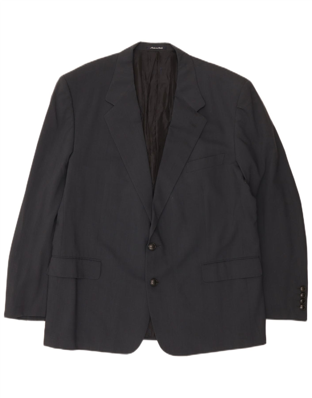 Yves Saint Laurent Herren 2-Knopf-Blazerjacke IT 56 3XL Graue Wolle