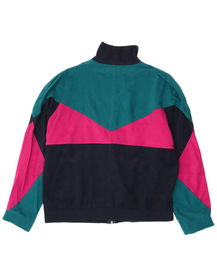 BRUGI Herren-Trainingsanzug-Oberteil, große, mehrfarbige Colourblock-Polyesterjacke