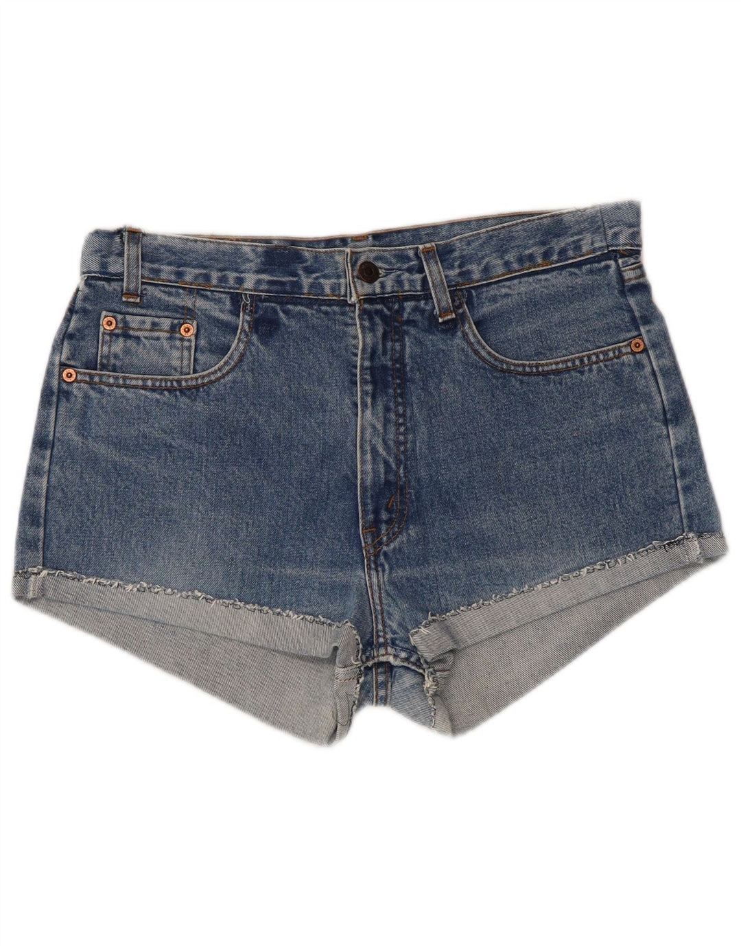 LEVI'S Damen-Jeansshorts W32, Größe L, Blau, Baumwolle