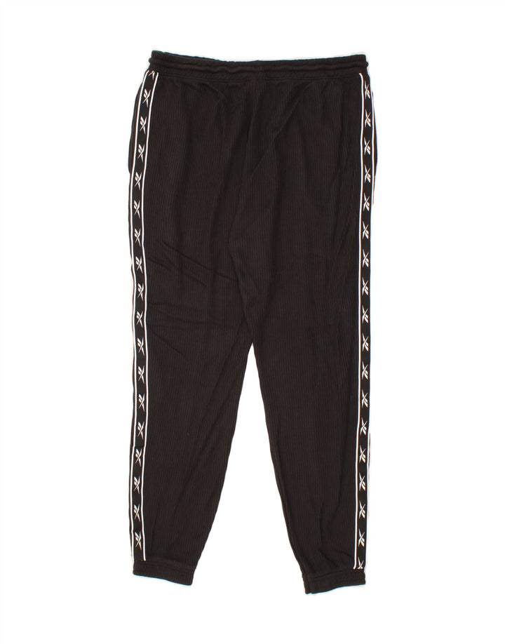 REEBOK Mens Graphic Tracksuit Trousers Joggers Large Grey Cotton Vintage Reebok and Second-Hand Reebok from Messina Hembry 