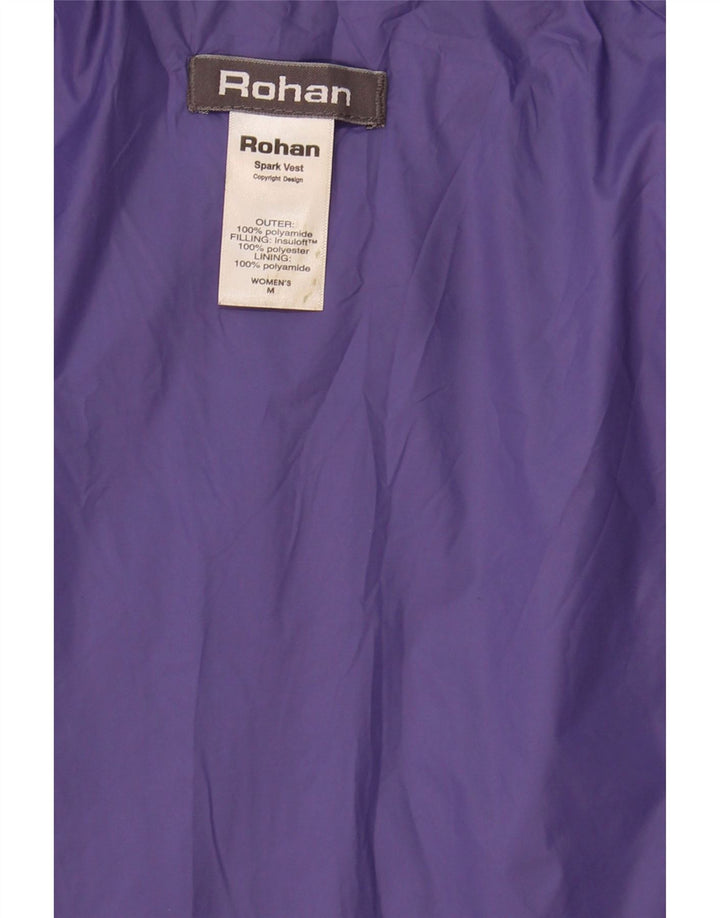 ROHAN Womens Sleeveless Tracksuit Top Jacket UK 14 Medium Purple Polyamide Vintage Rohan and Second-Hand Rohan from Messina Hembry 