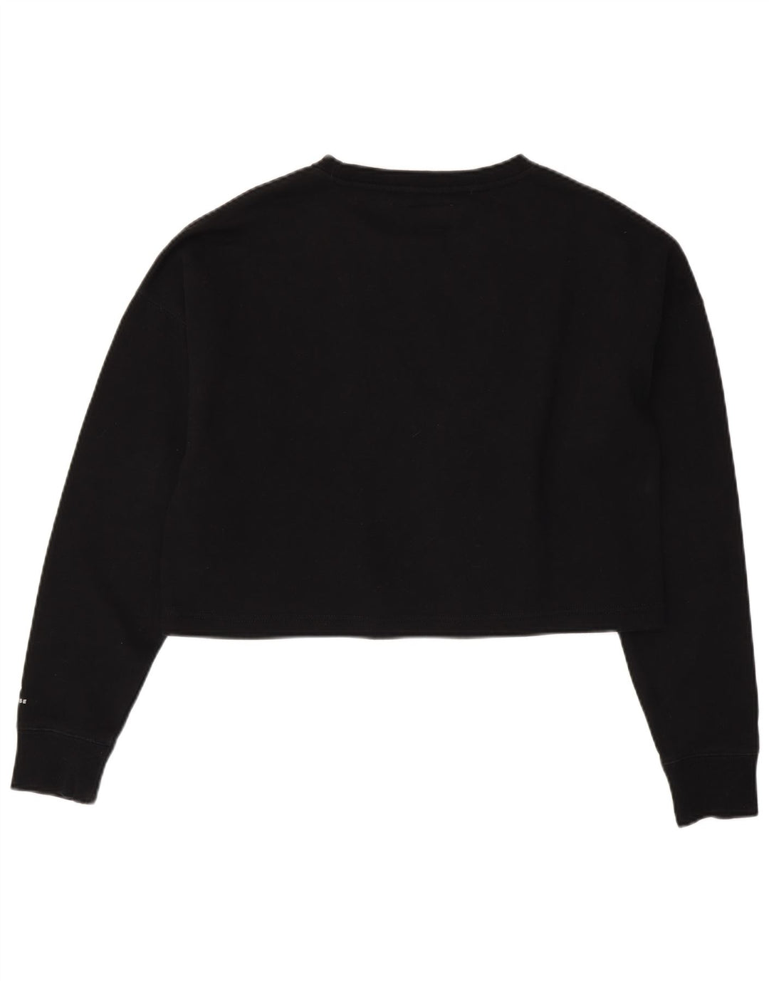 Converse Damen-Sweatshirt, übergroß, Crop Graphic, Gr. 14, mittelschwarz