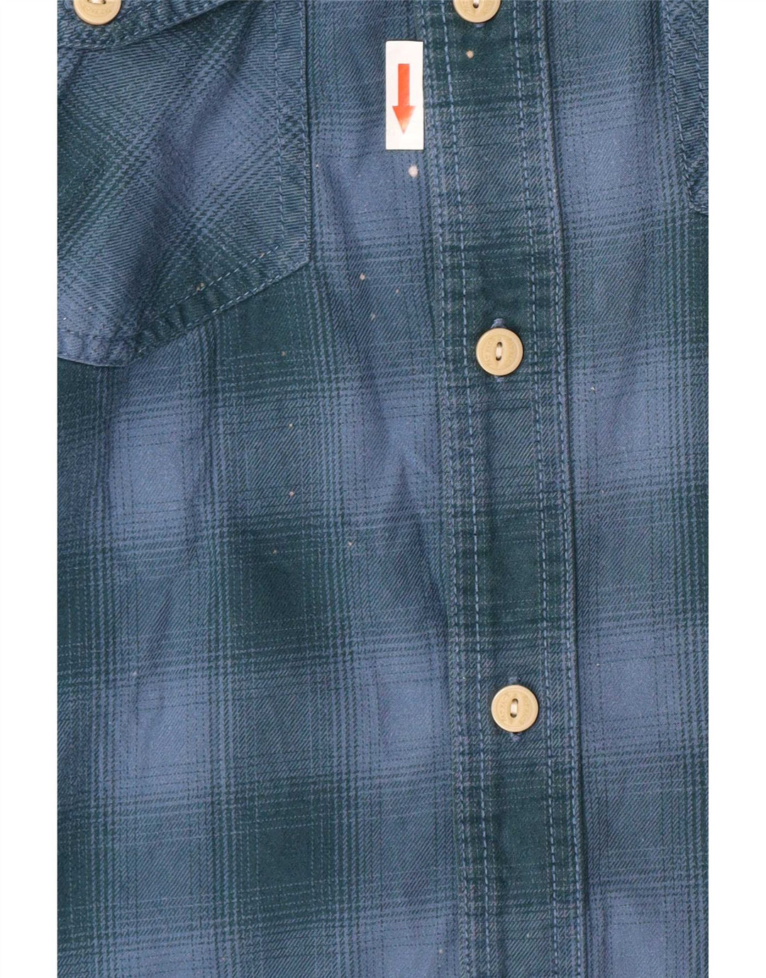 Fat Face Herren-Flanellhemd mit klassischer Passform, groß, blau kariert, Baumwolle
