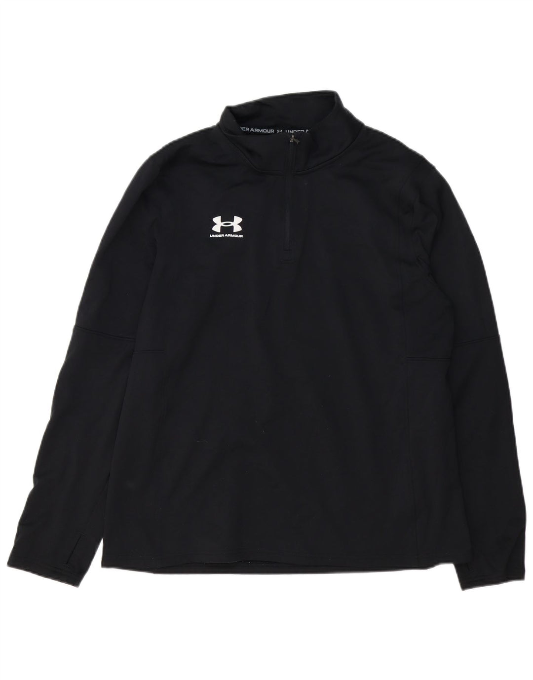 Under Armour Herren-Trainingsanzug mit Reißverschluss, Pullover, XL, Schwarz, Polyester