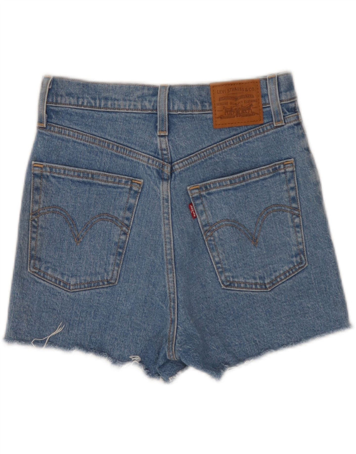 Levi's Damen-Jeansshorts, W26, klein, blaue Baumwolle