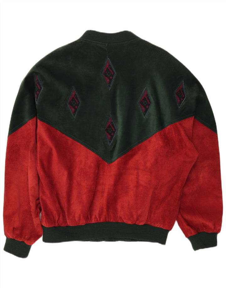 MONTES Herren Bomberjacke IT 54 2XL Rot Colourblock Polyester