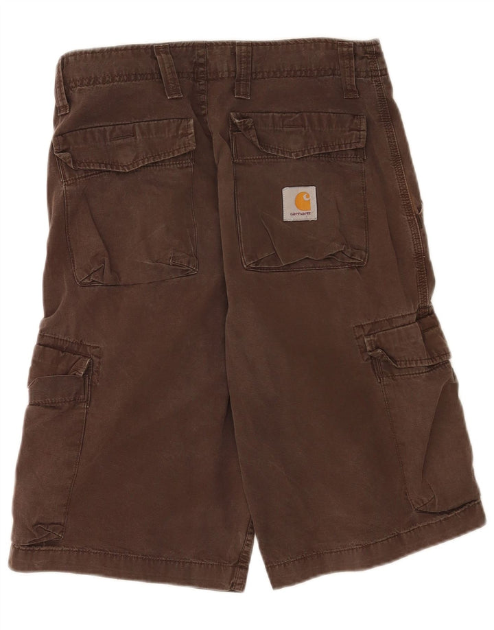 Carhartt Herren Cargo-Bermudashorts W30 mittelbraune Baumwolle