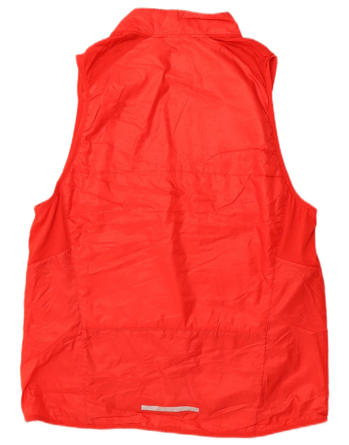 NIKE Damen Weste UK 16 Large Rot Polyester