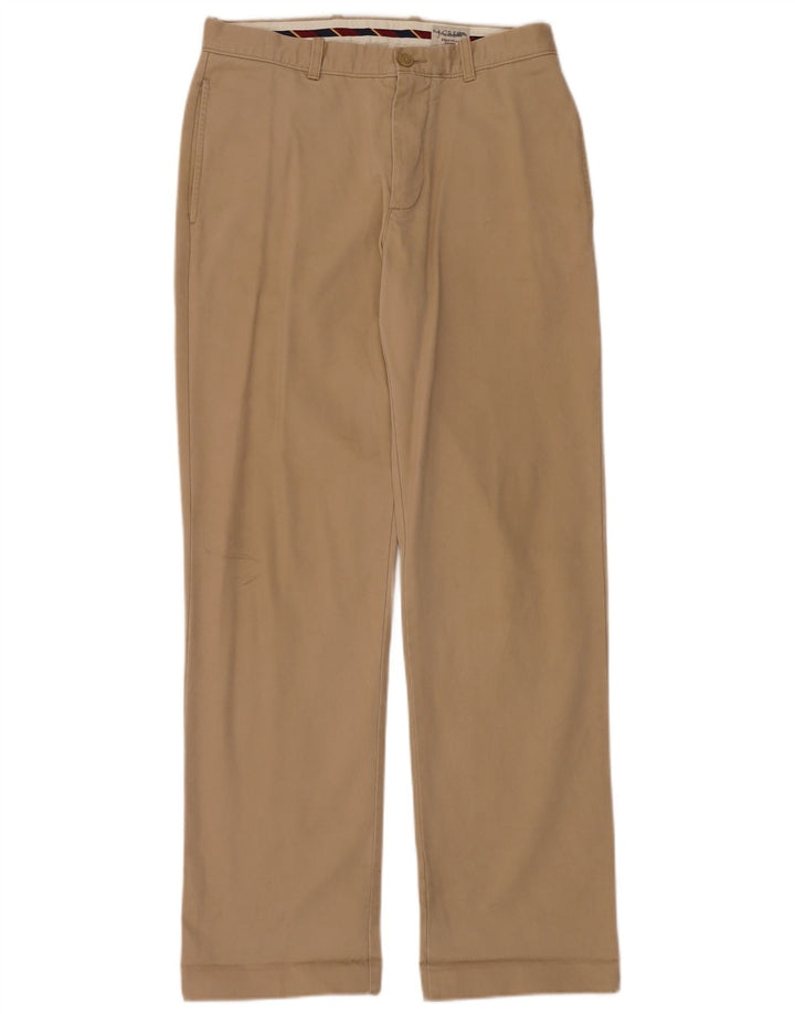 J. CREW Gerade Chinohose für Herren, W31, L34, Beige, Baumwolle